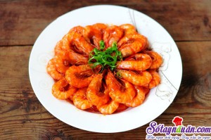 Món ăn Việt Nam, Hướng dẫn làm tôm rim chua ngọt bổ dưỡng thêm canxi kết quả