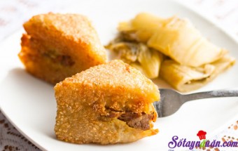 dưa hành muối, Tuyệt chiêu để có món bánh chưng rán giòn ngon ăn không ngấy
