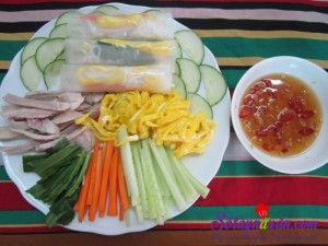 Món ngon cuối tuần, Hướng dẫn làm món bún cuốn bánh tráng đơn giản mà ngon