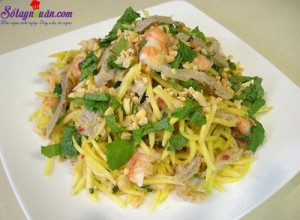 Món nộm gỏi, cách làm gỏi xoài tôm thịt