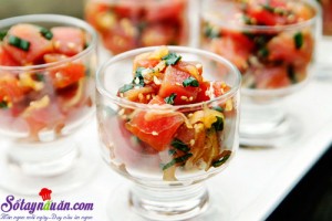Khai vị tráng miệng, cách làm salad cá hồi 10