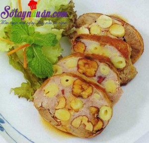 Món ngon cuối tuần, Cách làm món thịt chim bồ câu nhồi thập cẩm đơn giản
