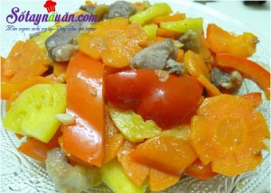 Món ăn Việt Nam, Cách làm món vịt xào ớt chuông ngon đúng vị