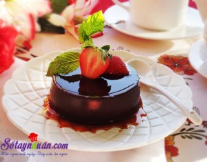 Món ngon cuối tuần, Hướng dẫn làm bánh flan chocolate thơm ngon đẹp mắt