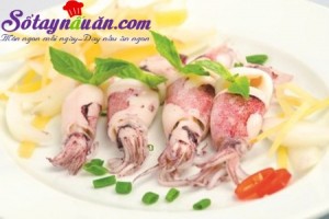 Món hấp, Hướng dẫn cách làm mực hấp gừng sả cực ngon