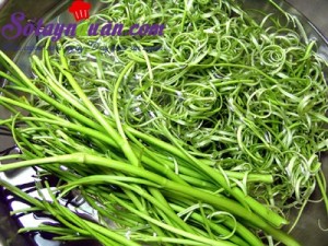 Món nộm gỏi, Hướng dẫn cách làm nộm rau muống giòn ngon chuẩn miền Bắc