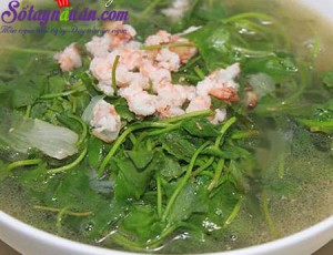 Món ăn Việt Nam, Hướng dẫn nấu canh tôm tươi nấu rau má thơm ngon