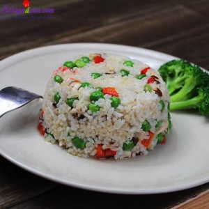 Món ngon cuối tuần, Cách làm cơm chiên chay chỉ trong 10 phút 2