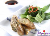 Cách làm dồi ếch chiên thơm ngon hấp dẫn