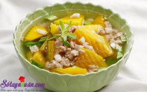 Cách nấu canh, Cách nấu canh bí đậu phộng thơm ngon bổ dưỡng