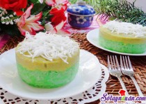 Cách làm bánh xôi lá dứa cho bữa sáng