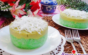 Nấu ăn món ngon mỗi ngày với Bột bắp, Cách làm bánh xôi lá dứa cho bữa sáng 7