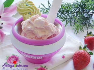 Món ngon cuối tuần, Cách làm kem dâu ngon, bổ , mát chào hè kết quả