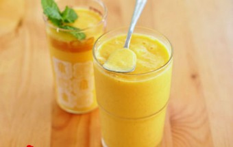 Làm sinh tố, cách làm sinh tố xoài với sữa tươi 12