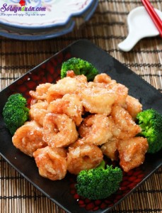 Món ngon cuối tuần, cách làm tôm chiên cốt dừa 7