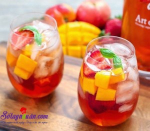 Đồ uống, Cách làm trà chanh dâu tây ngon, bổ, mát lạnh kết quả