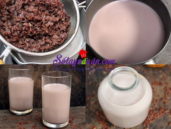 Nấu ăn món ngon mỗi ngày với Gạo lứt, Học làm sữa gạo lứt thơm ngon bổ dưỡng