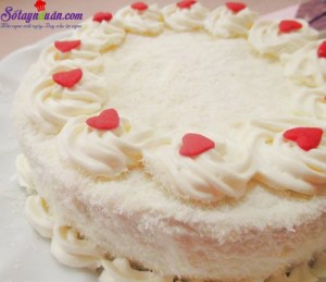 Món ngon cuối tuần, Cách làm bánh gato kem dừa tặng bé nhân tết thiếu nhi 8