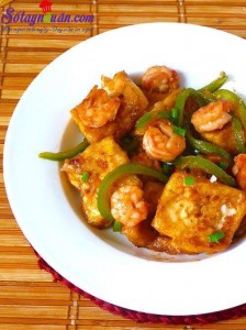 Món ngon cuối tuần, Hướng dẫn làm tôm xào đậu phụ đơn giản mà ngon