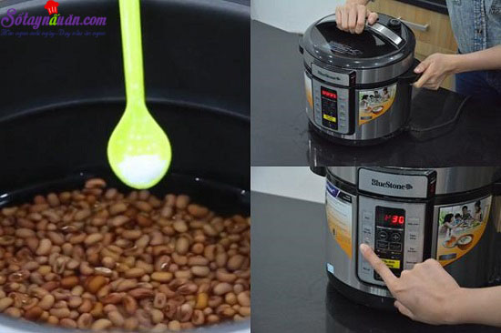 cách nấu chè đậu đỏ nước cốt dừa 4