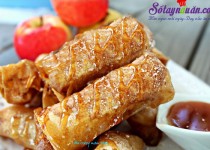 Cách làm bánh táo phiên bản chả giò cuốn độc đáo