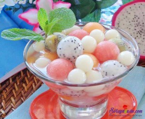 Món ngon cuối tuần, Cách làm chè bi trái cây cực ngon và mát lạnh kết quả
