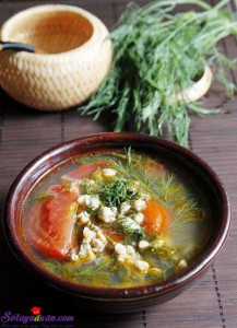 Món ngon cuối tuần, cách làm món canh hến nấu chua