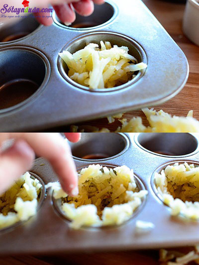 cách làm trứng nướng khoai tây 3