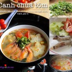 , cách nấu canh tôm chua