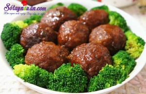 Món nhậu, Công thức thịt viên trứng cút sốt lạ miệng kết quả