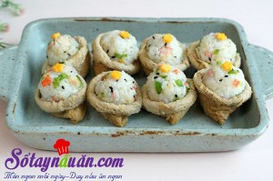 Món ngon cuối tuần, Hướng dẫn làm sushi đậu hũ chiên kiểu Hàn lạ miệng kết quả