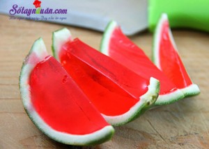 Làm thạch, Hướng dẫn làm thạch dưa hấu ngon, mát, đẹp mắt kết quả