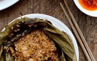 Nấu ăn món ngon mỗi ngày với Nấm hương tươi, Hướng dẫn làm xôi gà lá sen ngon tuyệt hảo kết quả