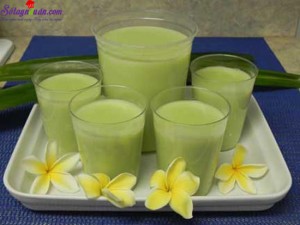 Món ngon cuối tuần, Cách nấu sữa đậu xanh nước cốt dừa thơm ngon hấp dẫn