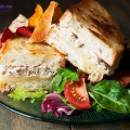 Cách làm bánh sandwich gà với sốt xoài ngon tuyệt, cách làm bánh mì kẹp cá ngừ 10