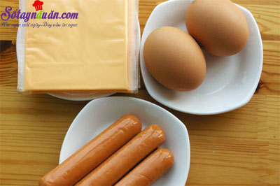 cách làm bánh mì cuộn trứng phô mai 1