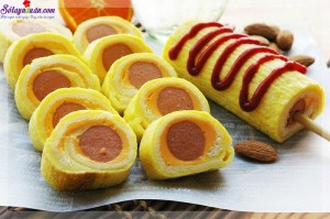 Món ăn miền Nam, cách làm bánh mì cuộn trứng phô mai 7