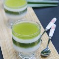 Cách làm thạch sữa chua trà xanh thơm ngon đẹp mắt, cách làm thạch rau câu hai tầng 11