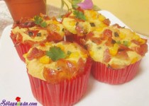 Công thức làm bánh bông lan nhân mặn siêu ngon