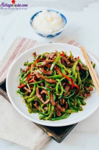 Món nhậu, Hướng dẫn làm thịt bò xào ớt ngon đến miếng cuối cùng kết quả