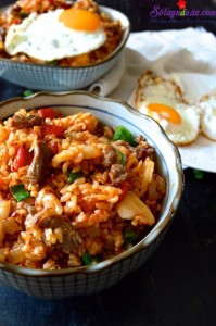 Món ngon cuối tuần, Hướng dẫn làm cơm rang thịt bò, kim chi ngon tuyệt hảo kết quả