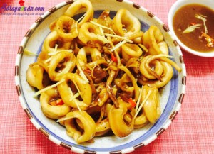 Món ăn miền Trung, mực sốt me 6