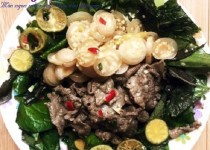 Gỏi bò cà pháo ăn là ghiền