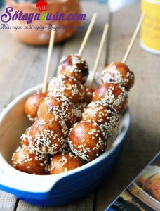 Món vỉa hè, Cách làm bánh nếp tẩm đường xiên giòn ngon khó cưỡng
