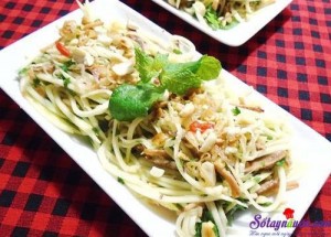 Món nhậu, Cách làm gỏi xoài mực khô lạ miệng mà ngon kết quả