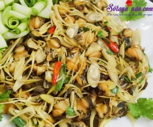 Món vỉa hè, Cách làm ốc xào sả ớt đơn giản mà ngon đậm vị miền Trung