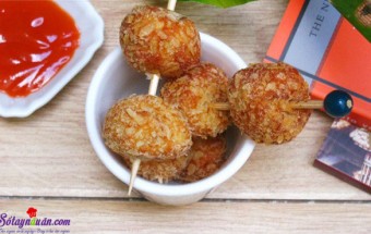 Nấu ăn món ngon mỗi ngày với Bột chiên xù, Gà viên đậu phụ giòn rụm ngon ngon 8