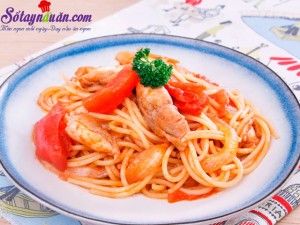 Món ngon cuối tuần, Hướng dẫn làm mì Ý xào thịt gà bổ dưỡng cho bữa sáng kết quả
