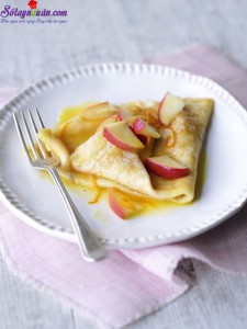 Bánh ngọt, Cách làm món bánh crepe nhân táo 12