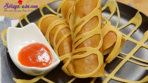 Món ăn Thái, Cách làm pancake cuộn xúc xích bò băm kiểu Thái cực ngon kết quả
